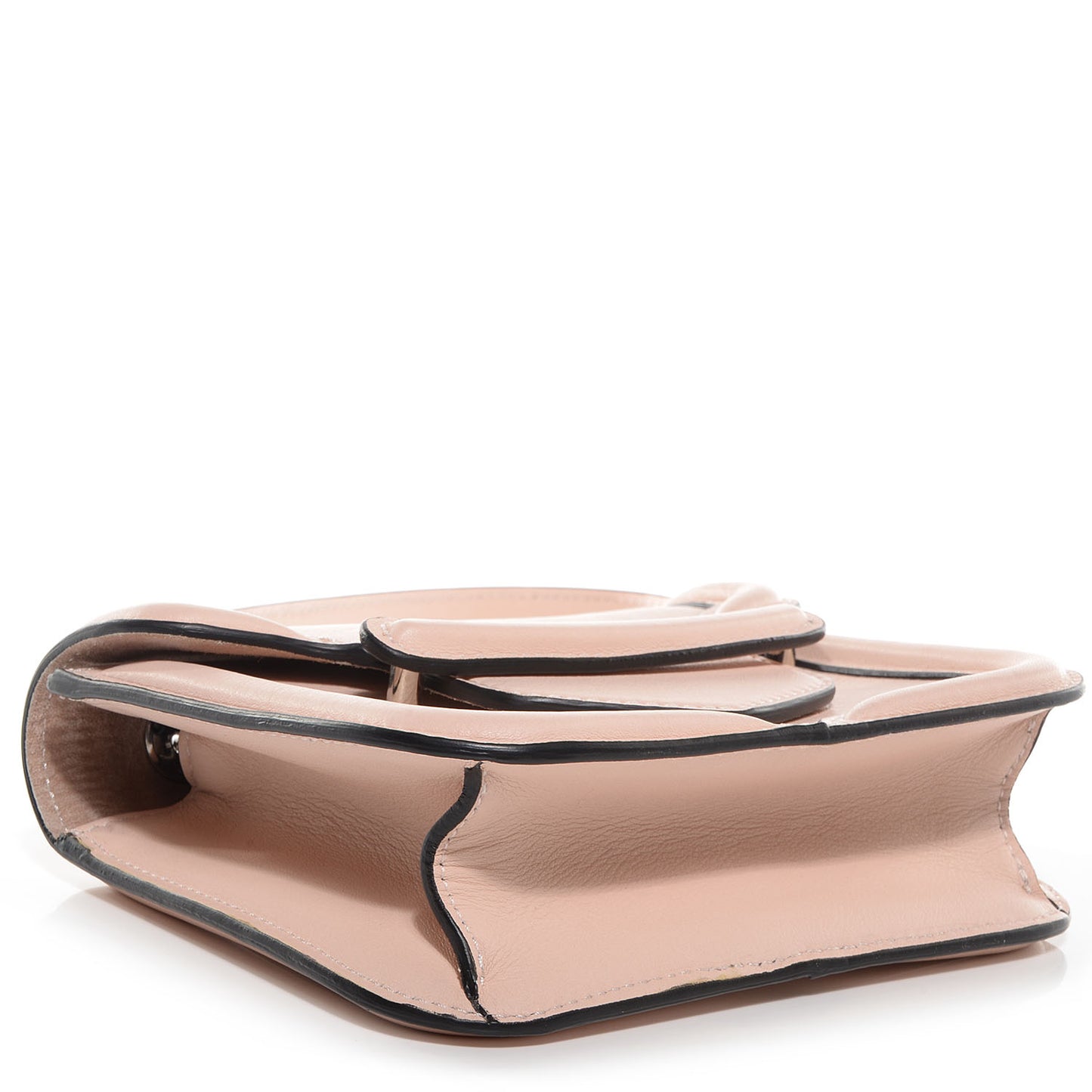 Leather Mini Heroine Chain Satchel Powder Pink