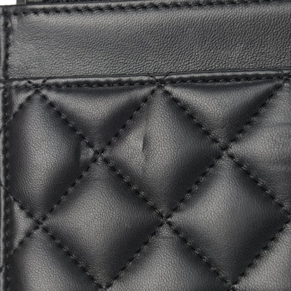 Chanel Lambskin Quilted Wallet On Chain WOC Black 12 of 12
