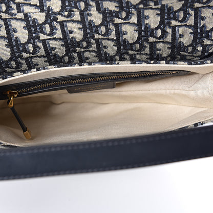 Christian Dior Oblique Saddle Bag Blue 5 of 11