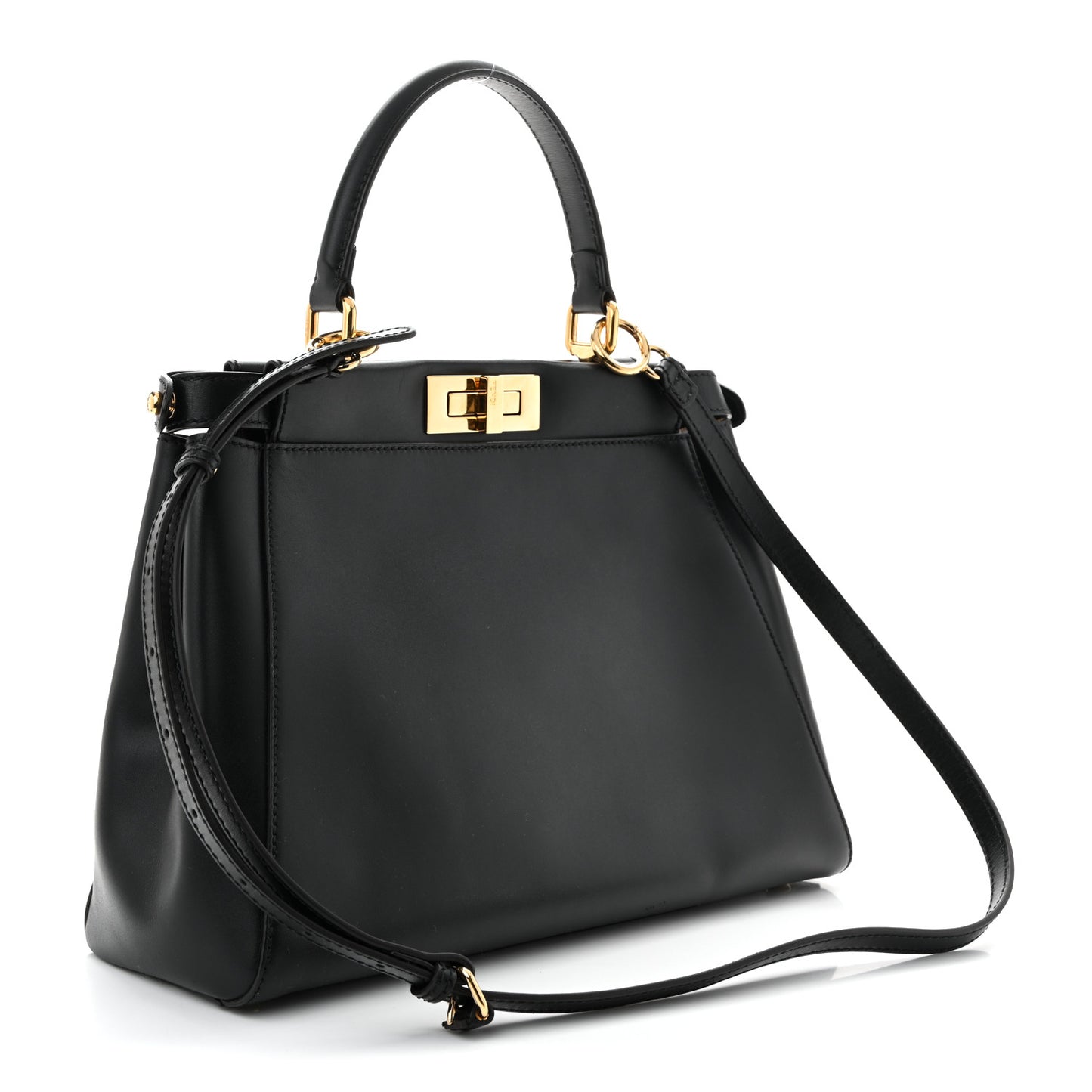 Vitello Morgan Fabric Jacquard Pequin Medium Peekaboo Iconic Satchel Black Tobacco