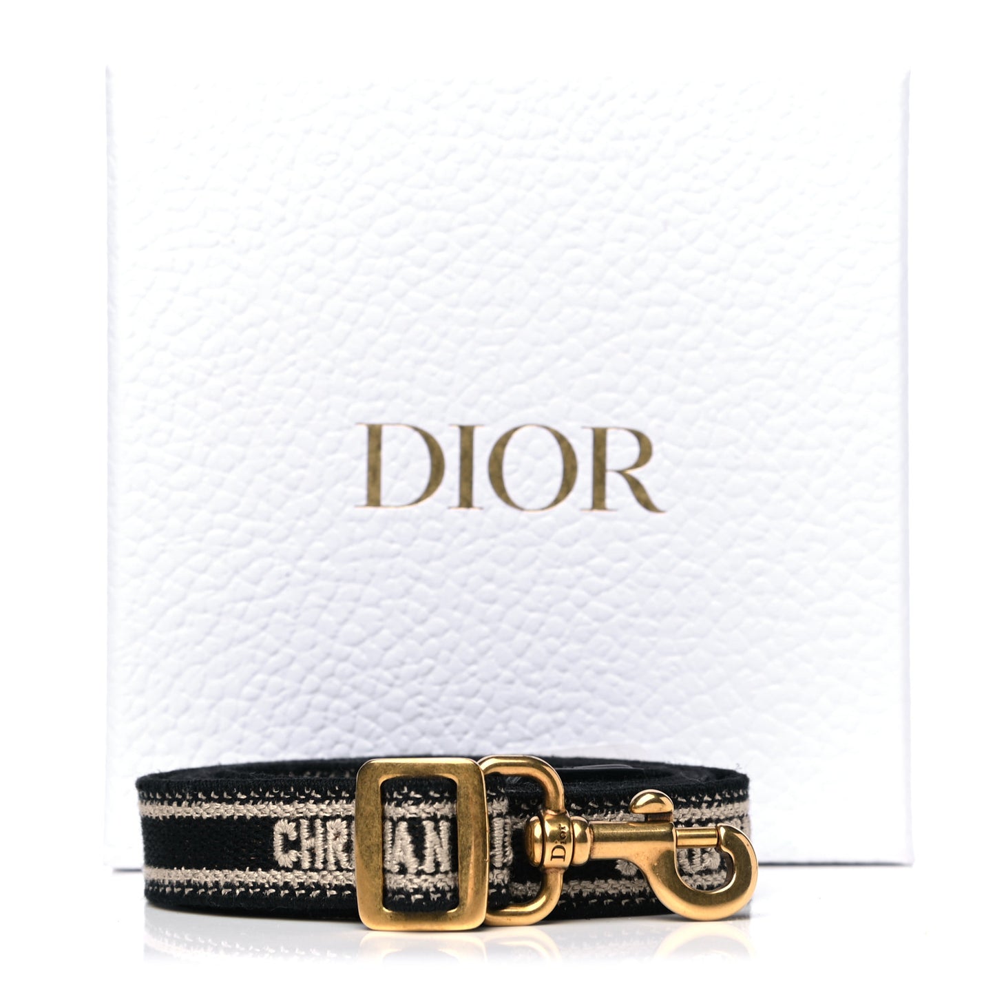 Canvas Embroidered Shoulder Strap Black Multicolor