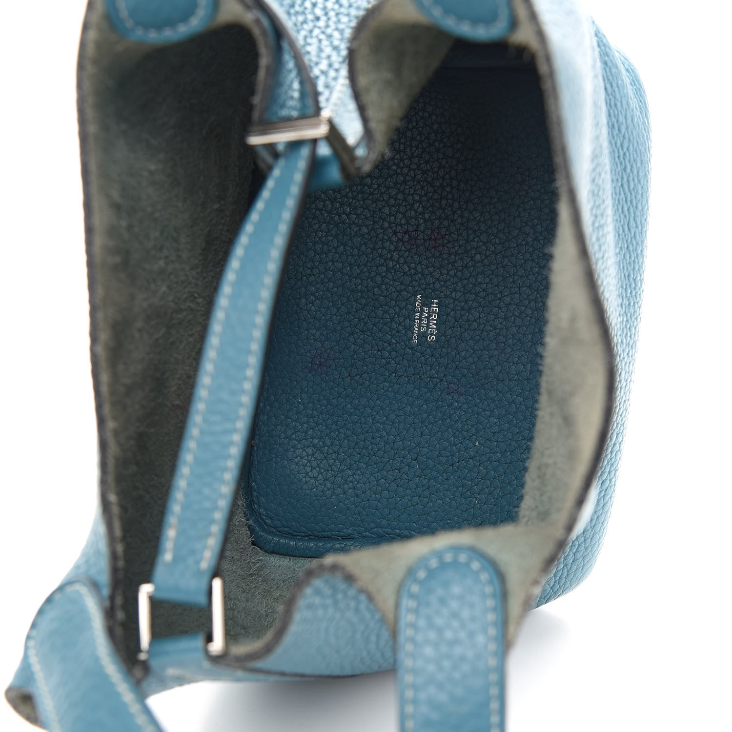 Hermes Taurillon Clemence Picotin Lock 18 PM Blue Jean 4 of 14