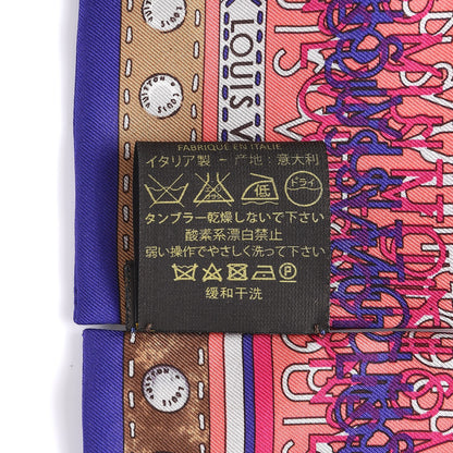 Louis Vuitton Silk Monogram Map Bandeau 4 of 4