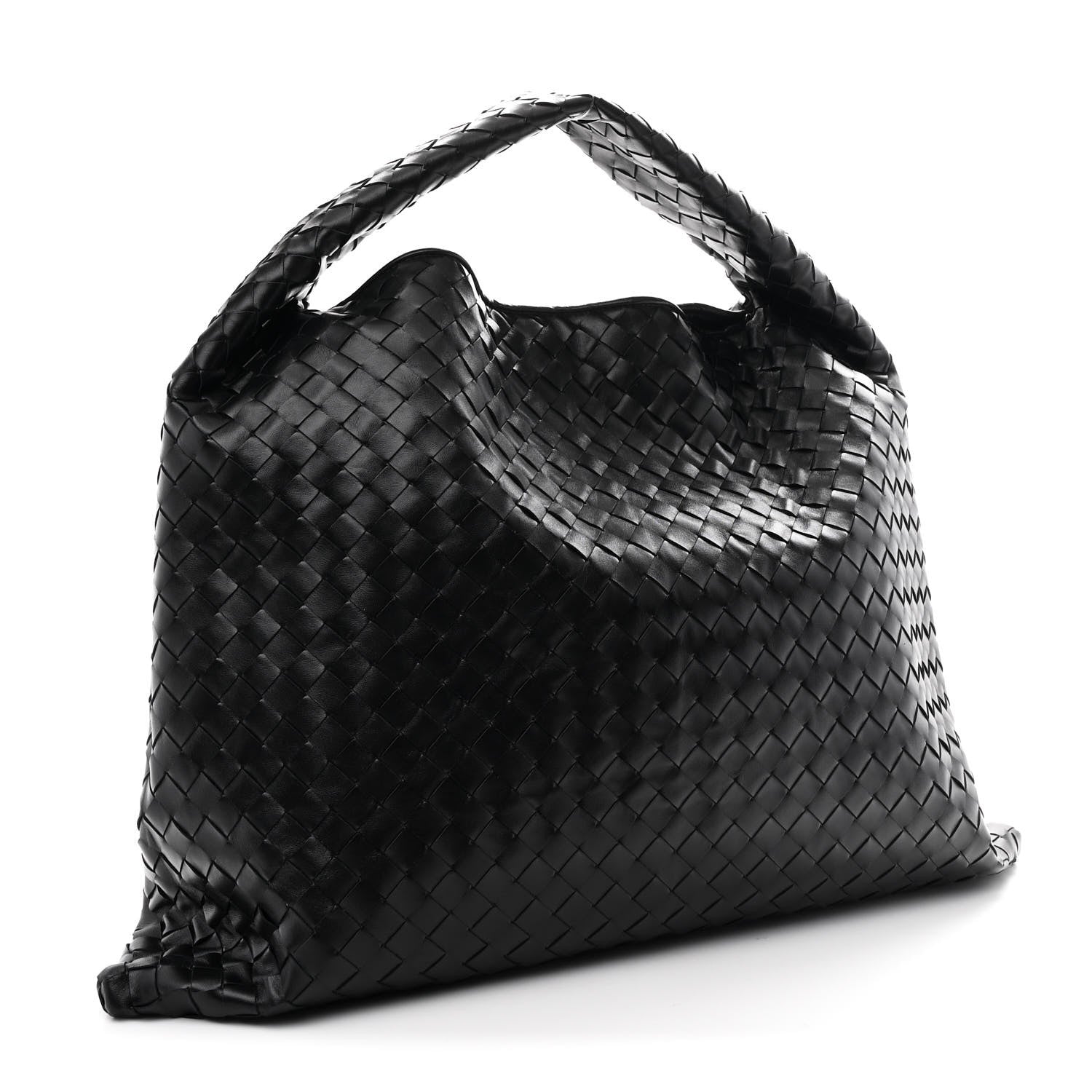 Bottega Veneta Calfskin Intrecciato Large Hop Black 3 of 10