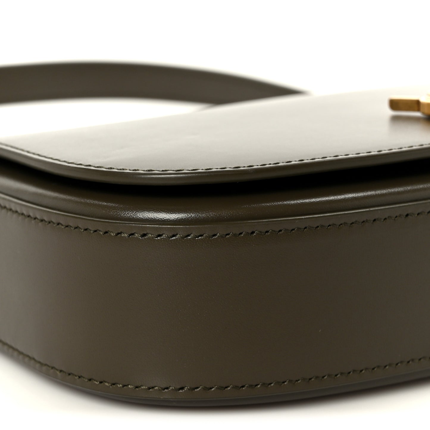 Box Calfskin Mini Voltaire Shoulder Bag  Deep Musk