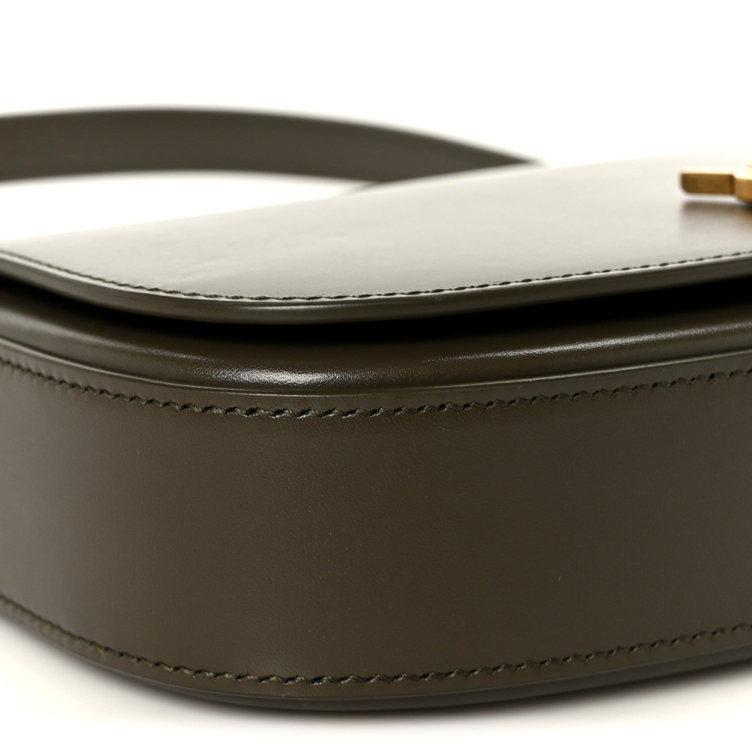 Saint Laurent Box Calfskin Mini Voltaire Shoulder Bag  Deep Musk 10 of 11
