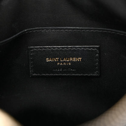 Saint Laurent Calfskin Matelasse Monogram Lou Camera Bag Black 6 of 12