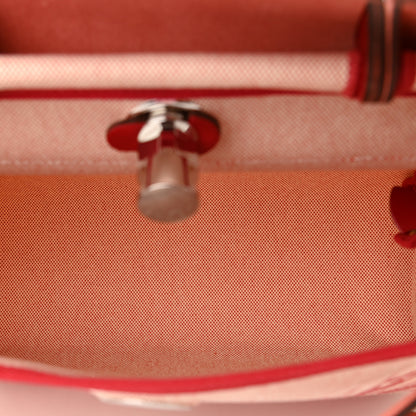 Hermes Vache Hunter Toile Pegase Pop Herbag Zip Retourne 31 PM Rouge Piment 6 of 10
