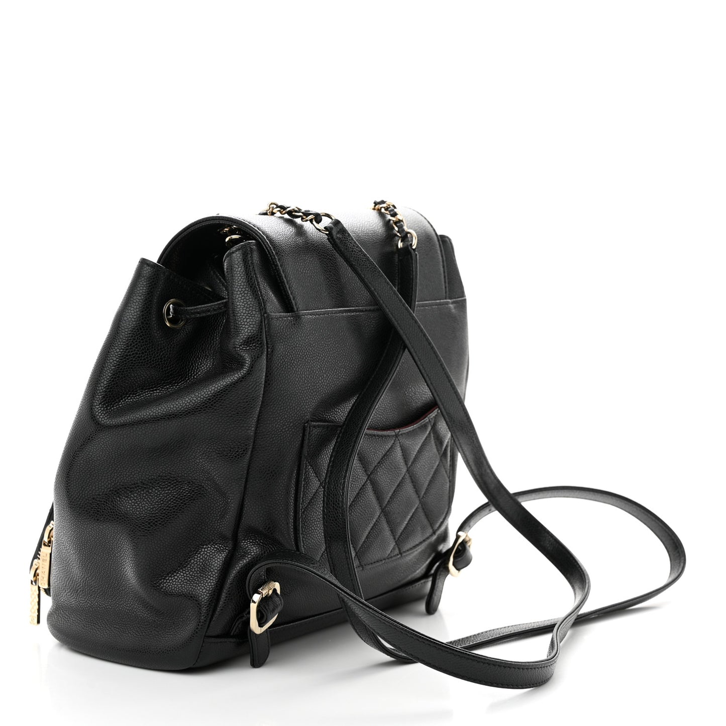 Caviar Quilted Business Affinity Backpack Black