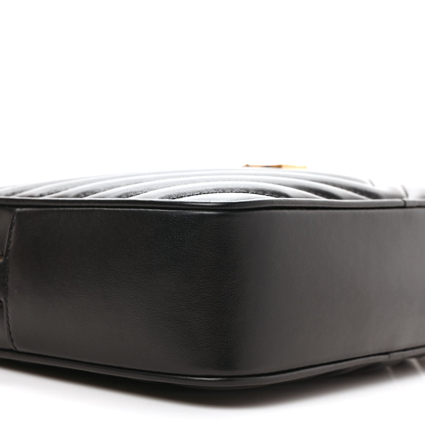 Calfskin Matelasse Monogram Lou Camera Bag Black