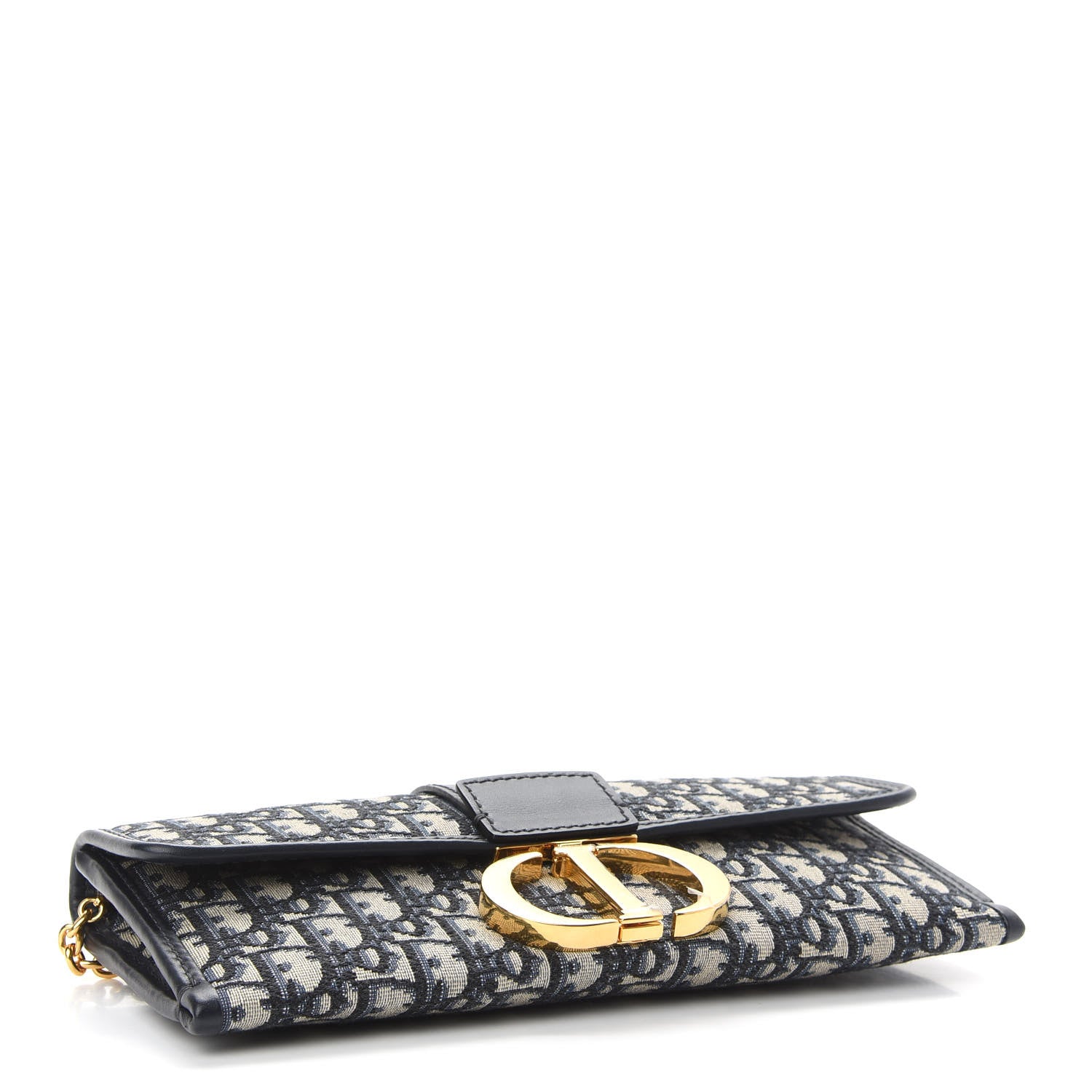Christian Dior Oblique 30 Montaigne Chain Pouch Blue 4 of 9