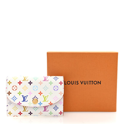 Louis Vuitton LV X TM Monogram Multicolor Rosalie Coin Purse White Kawaii Pink 7 of 7