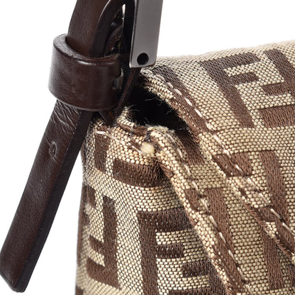 Fendi Zucchino Baguette Dark Brown 9 of 9