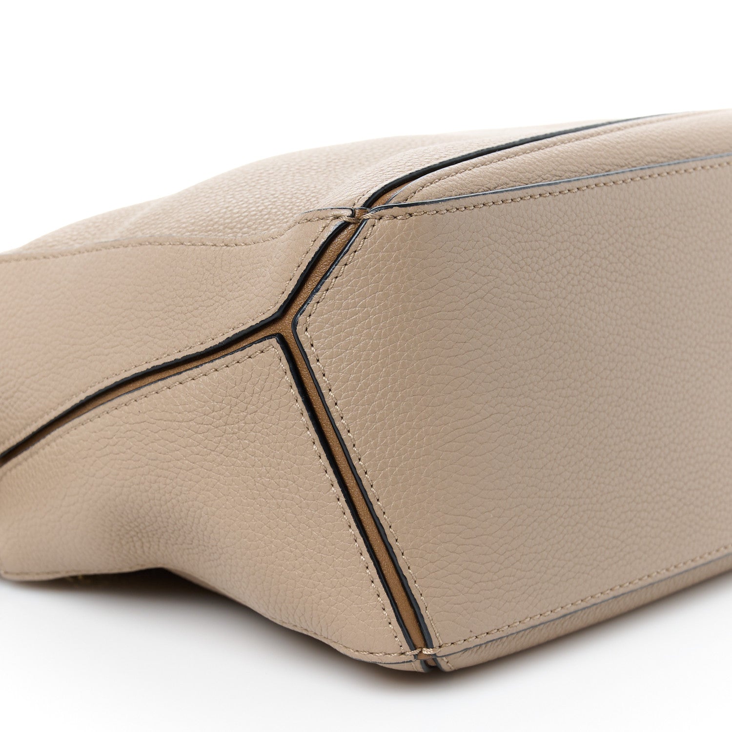 Loewe Grained Calfskin Small Puzzle Bag Sand Mink 10 of 11