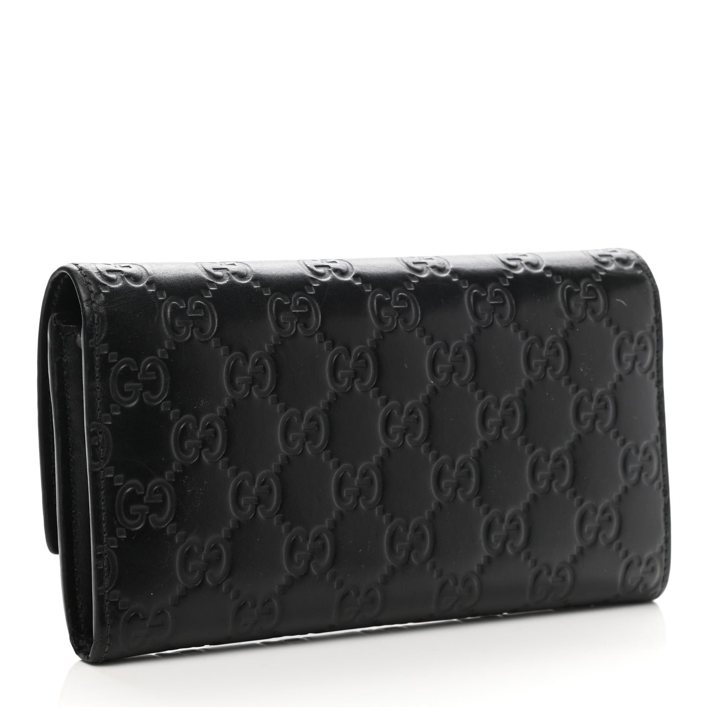 Guccissima Continental Flap Wallet Black