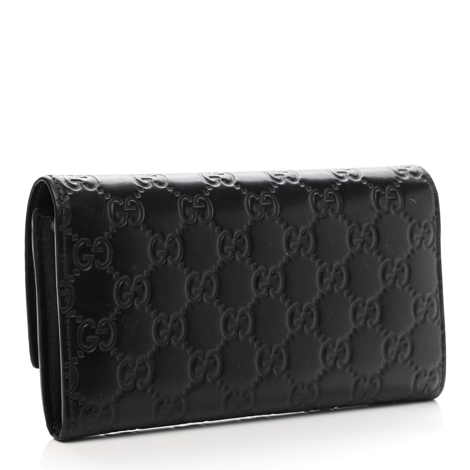 Gucci Guccissima Continental Flap Wallet Black 3 of 8