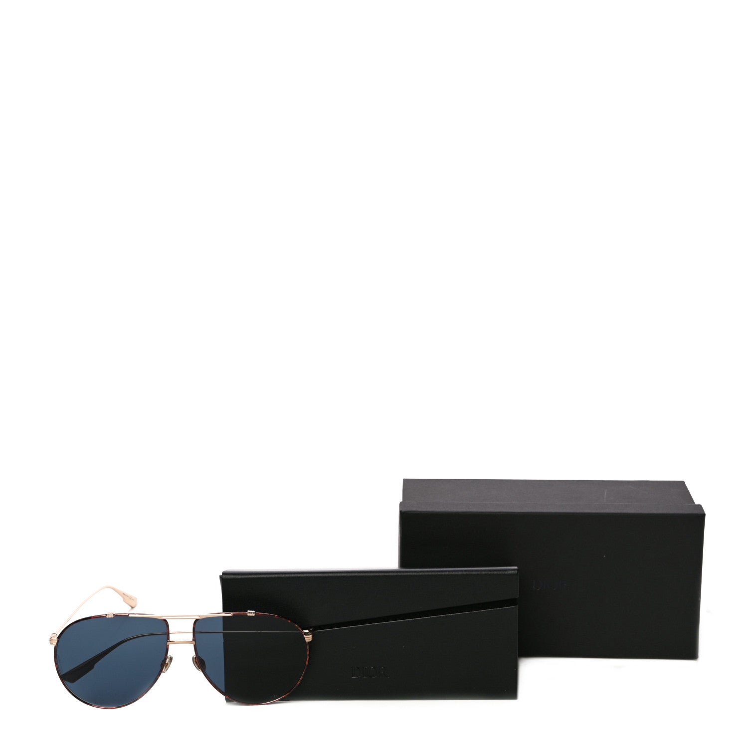 Christian Dior Monsieur 1 Sunglasses Light Gold Blue 7 of 7