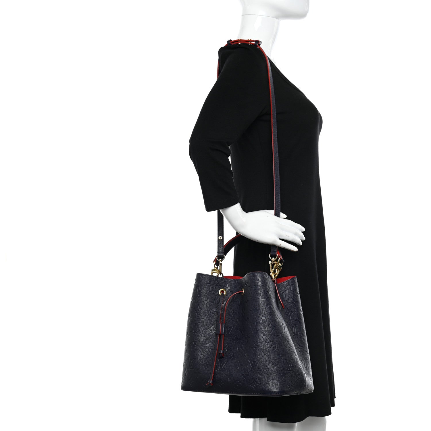 Louis Vuitton Empreinte Neonoe MM Marine Rouge 2 of 10