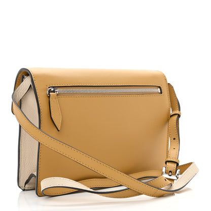 Burberry Derby Calfskin Bi-Color Small Macken Crossbody Bag Limestone Cornflower Yellow 3 of 9
