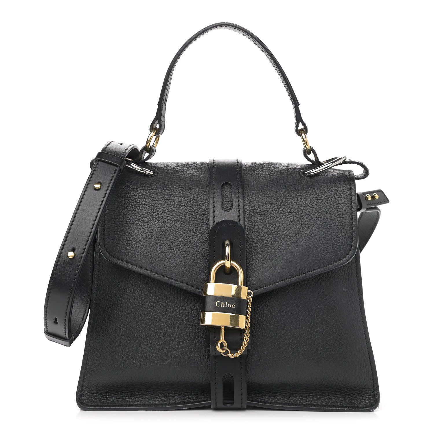Chloe Grained Calfskin Medium Aby Day Shoulder Bag Black 1 of 16