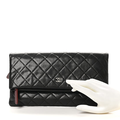 Chanel Caviar Quilted CC Beauty Clutch Black 2 of 9