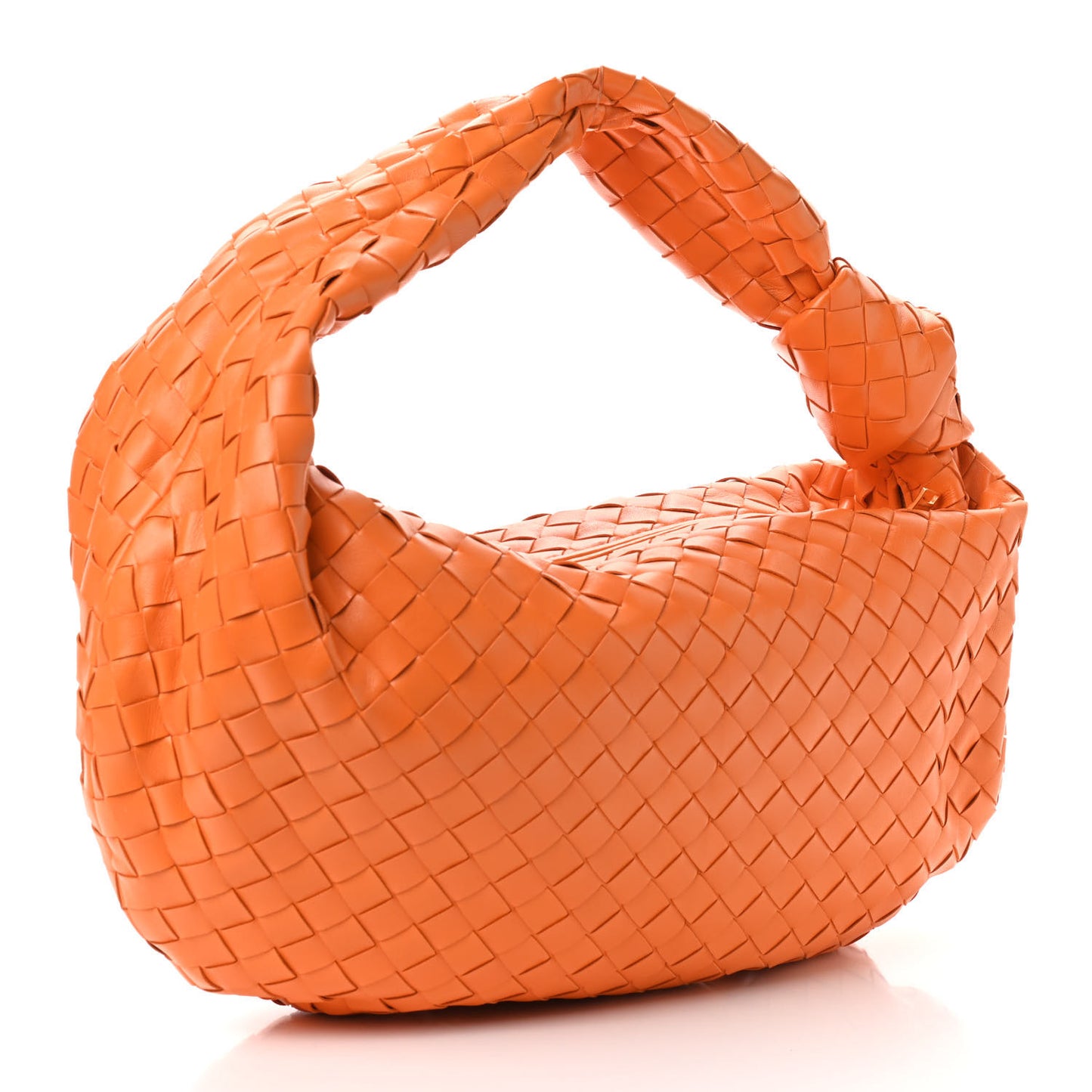 Nappa Intrecciato Medium Jodie Twist Orange