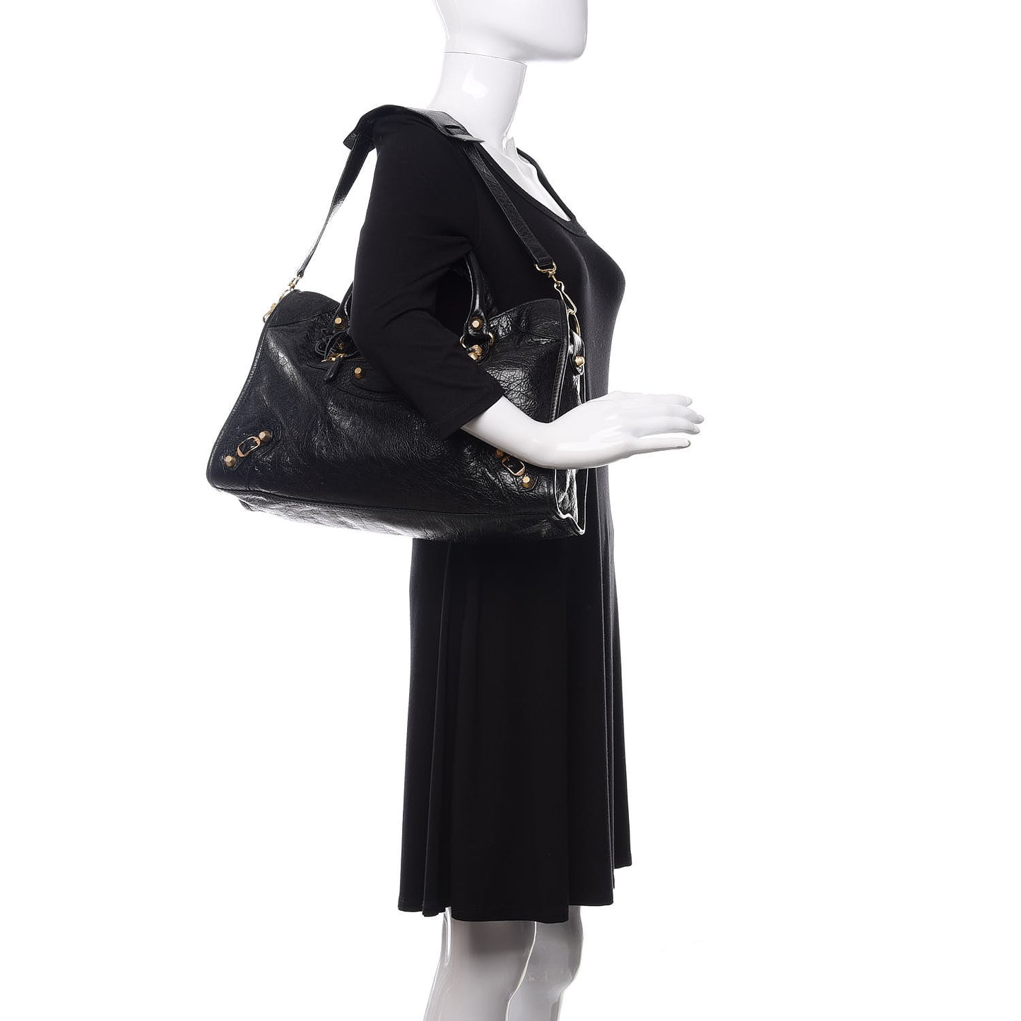 Agneau Giant 12 Gold Hardware City Black