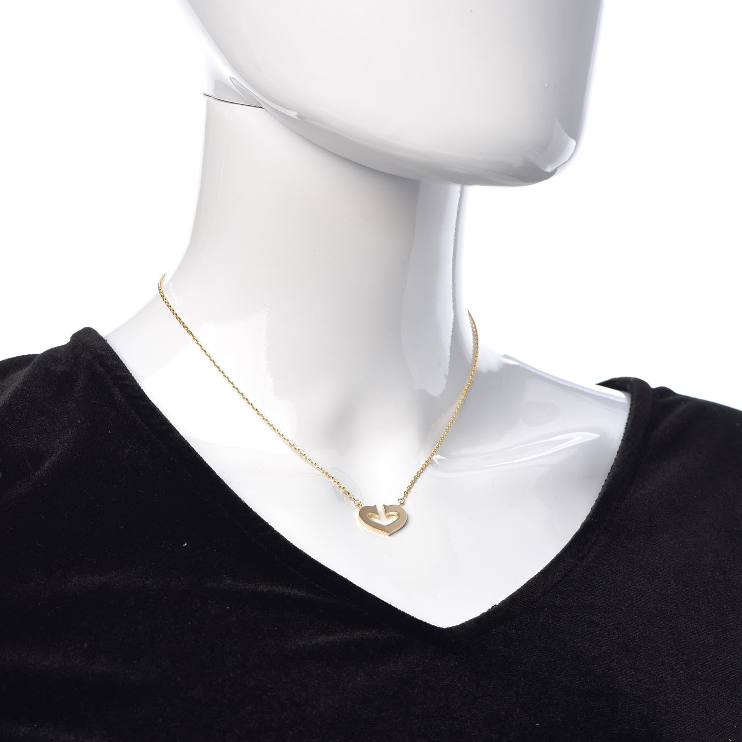 Cartier 18K Yellow Gold Medium Hearts and Symbols Necklace 2 of 7