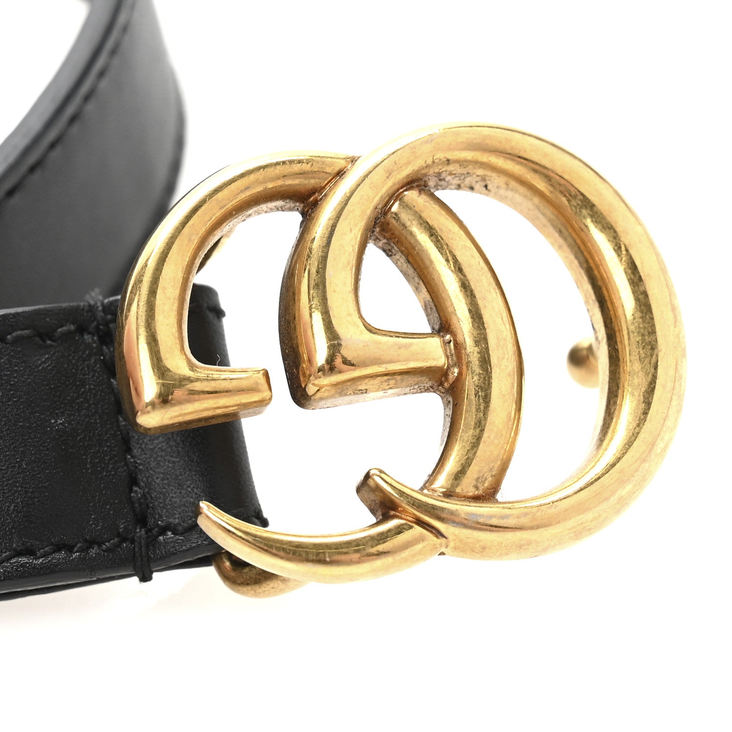 Gucci Calfskin Double G 20mm Belt 75 30 Black 6 of 8