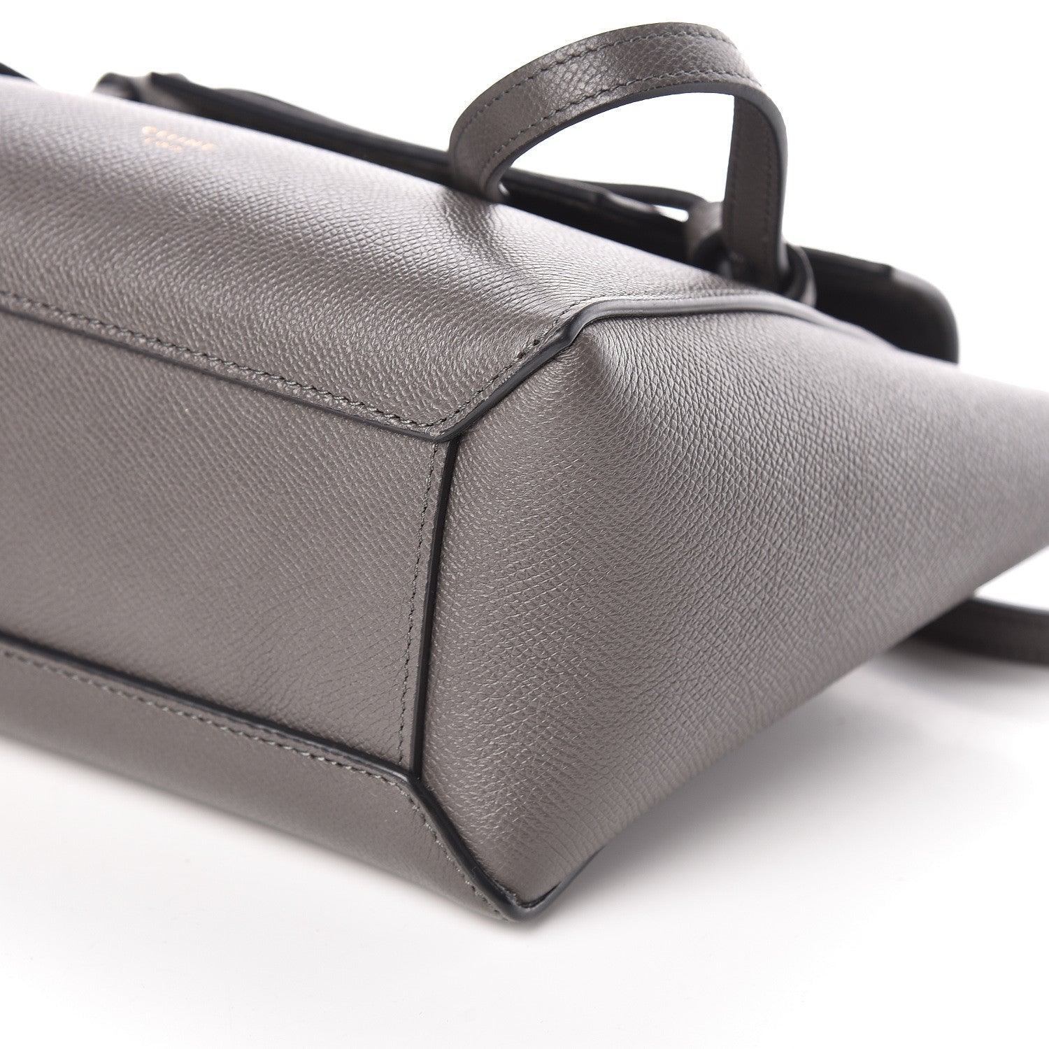Celine Grained Calfskin Nano Belt Bag Grey 9 of 10