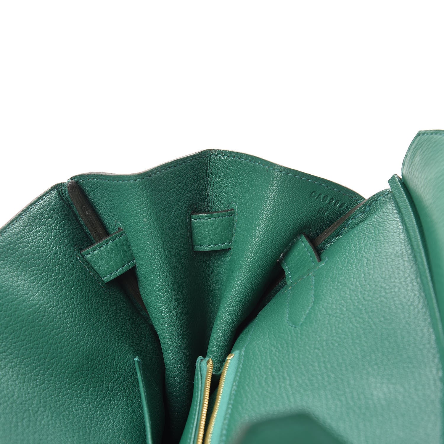 Hermes Taurillon Clemence Birkin 35 Vert Vertigo 25 of 35