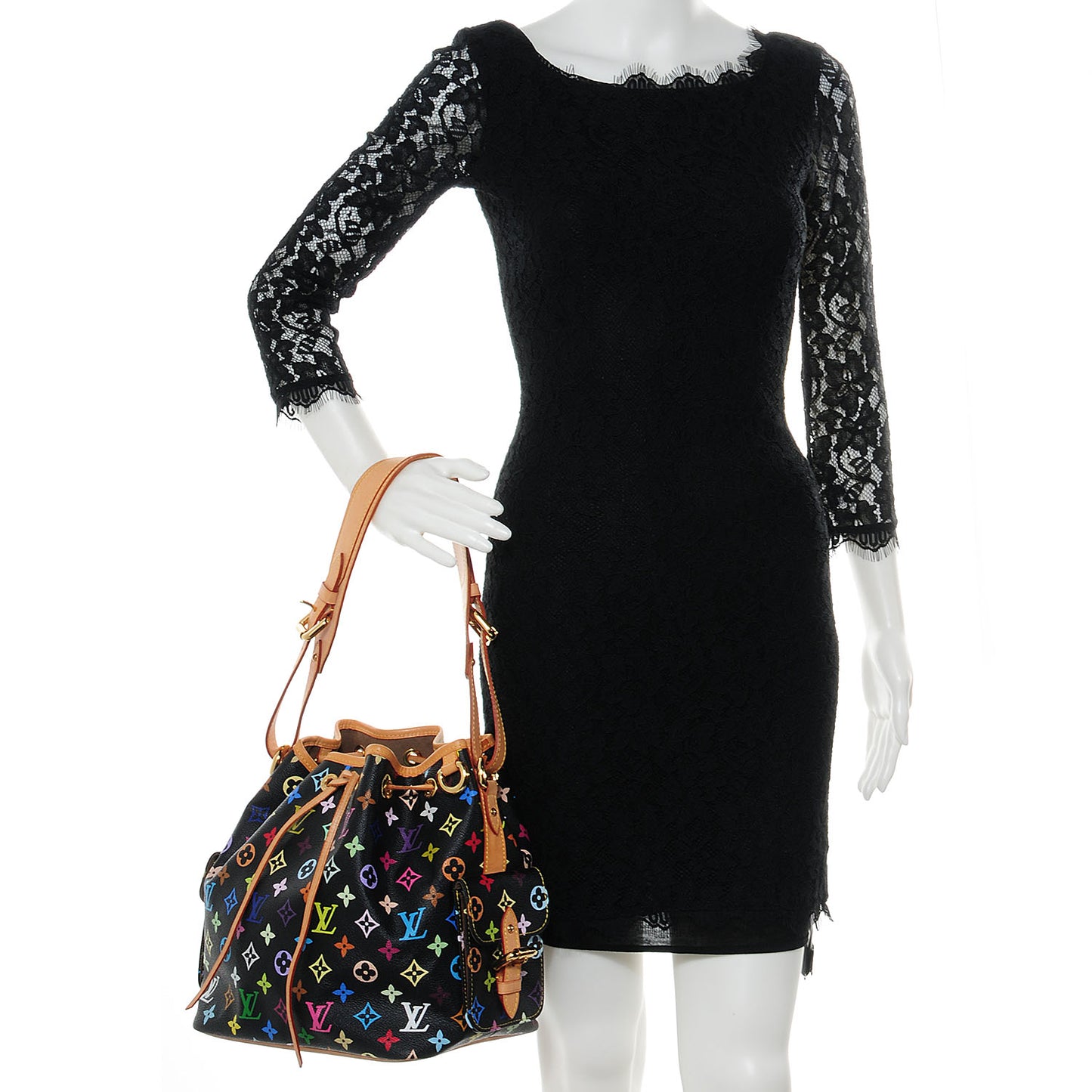 Monogram Multicolor Petit Noe Black