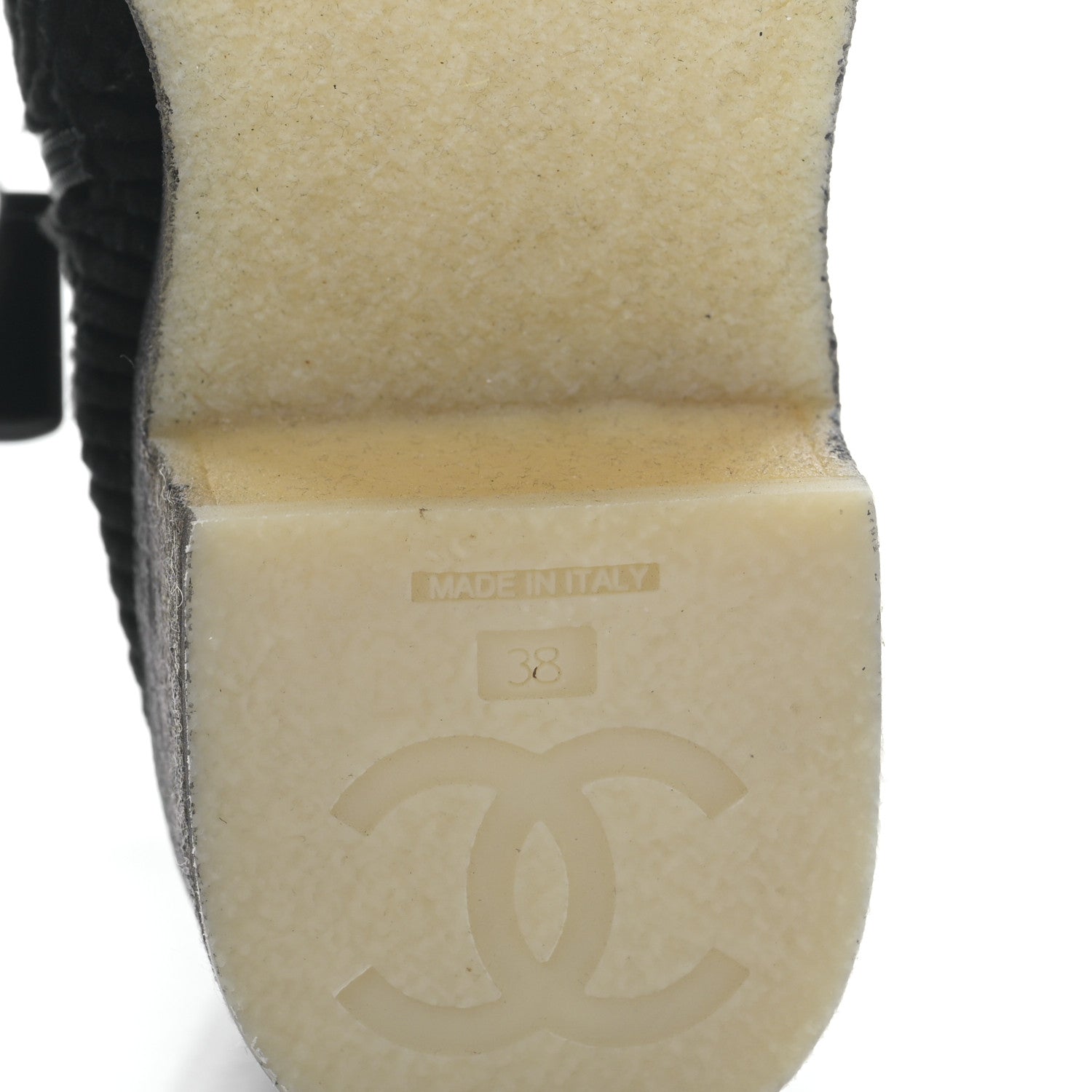 Chanel Velvet Patent CC Turnlock Ankle Boots 38 Black 6 of 8