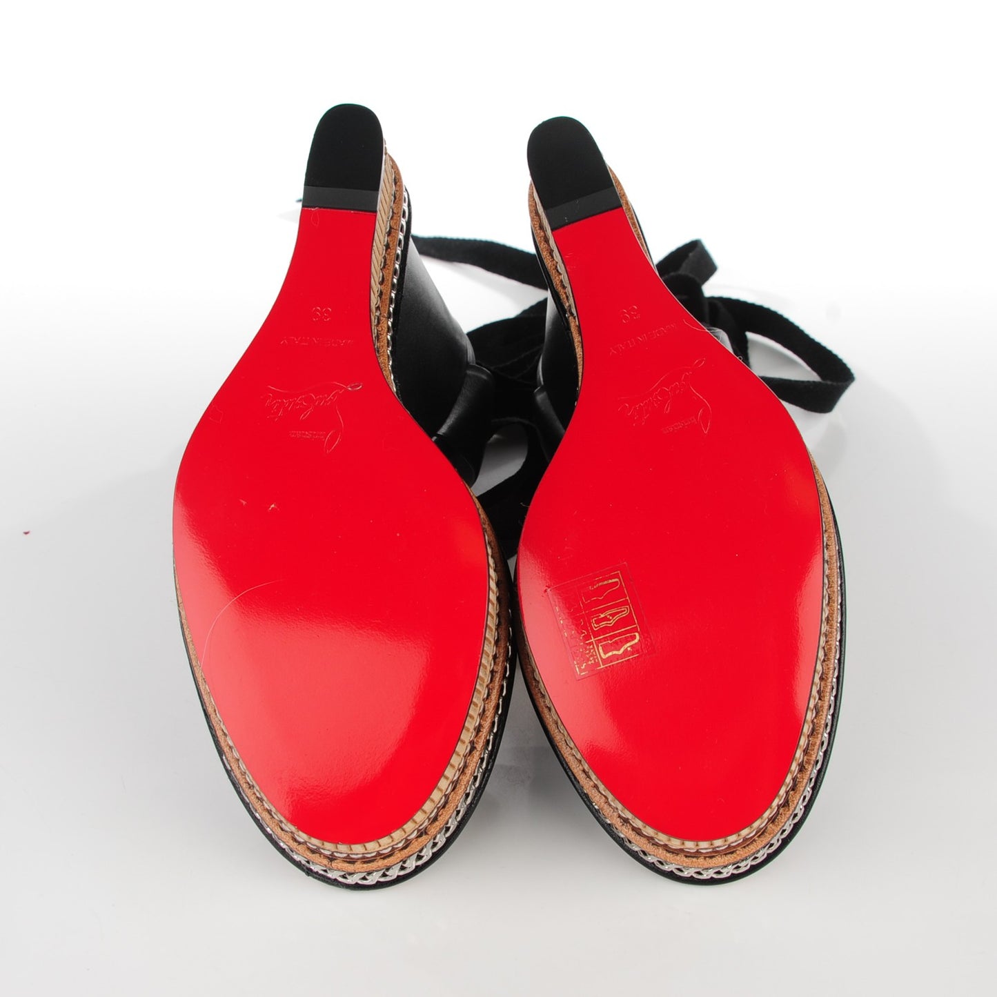 Shiny Calfskin Tribuli 140 Wedge Sandals 39 Black