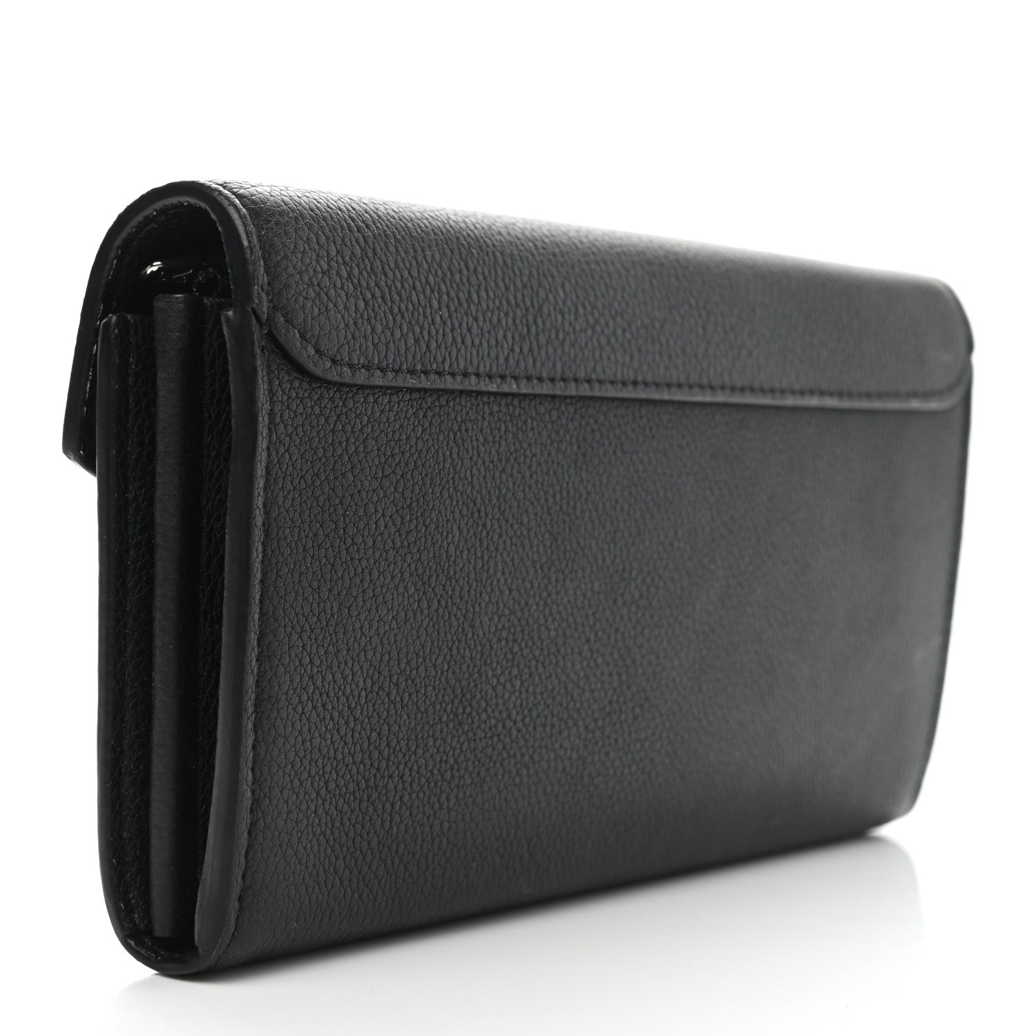 Louis Vuitton Soft Calfskin My Lockme Wallet Black 3 of 7