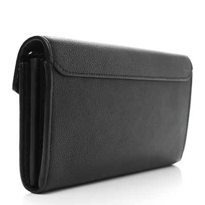 Louis Vuitton Soft Calfskin My Lockme Wallet Black 3 of 7