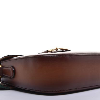 Gucci Calfskin Medium Lady Web Shoulder Bag Cuir 8 of 11