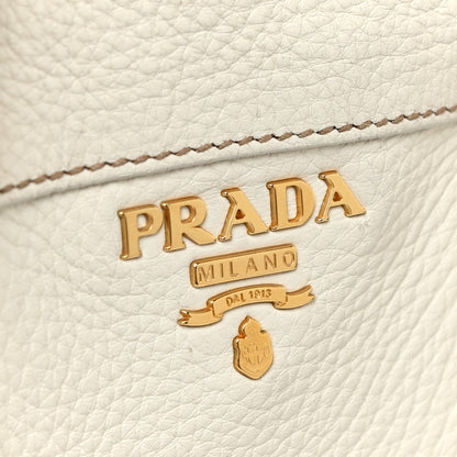 Prada Cervo Antik Shopping Satchel White 18 of 23