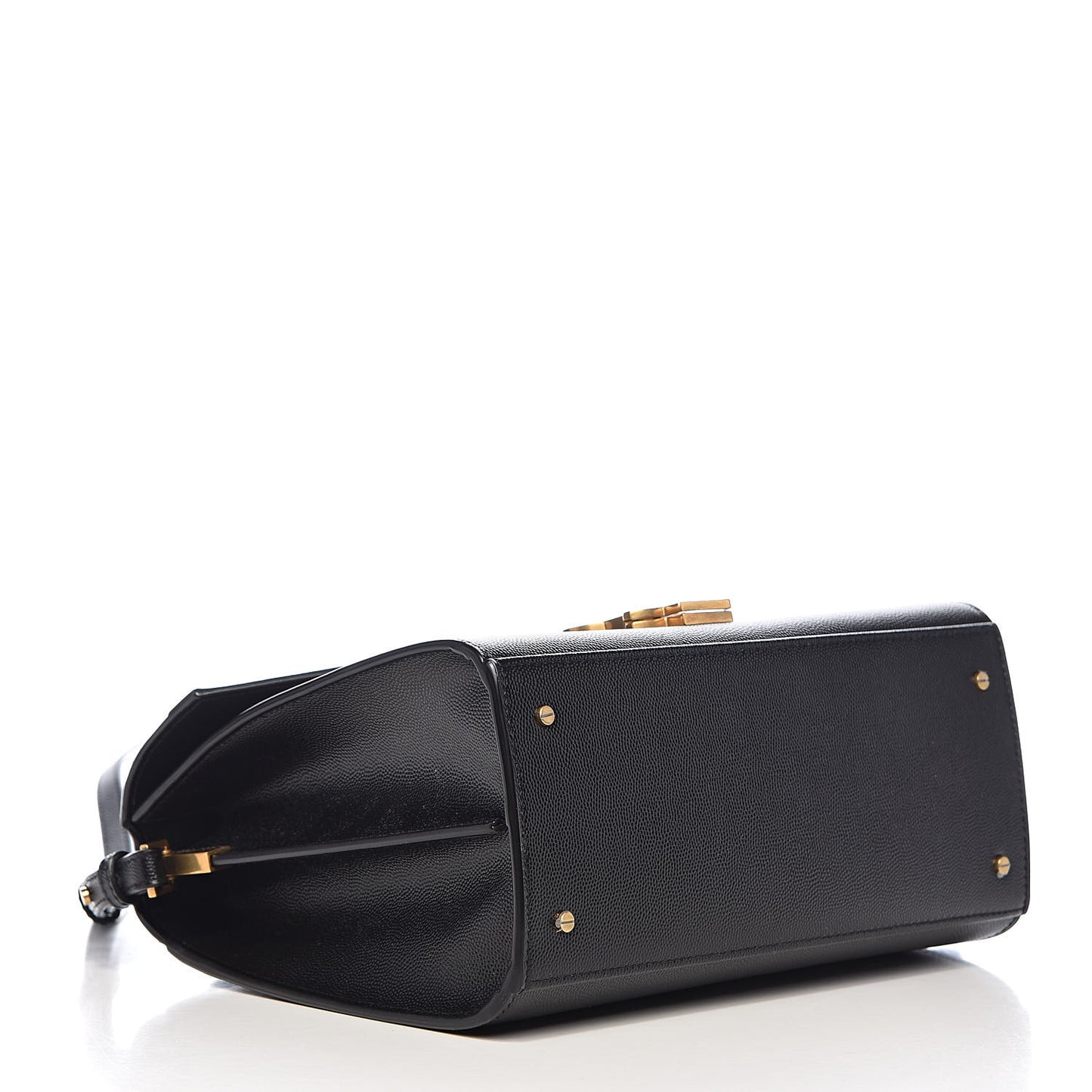 Grain de Poudre Medium Classic Monogram Cassandra Top Handle Black Rouge Legion