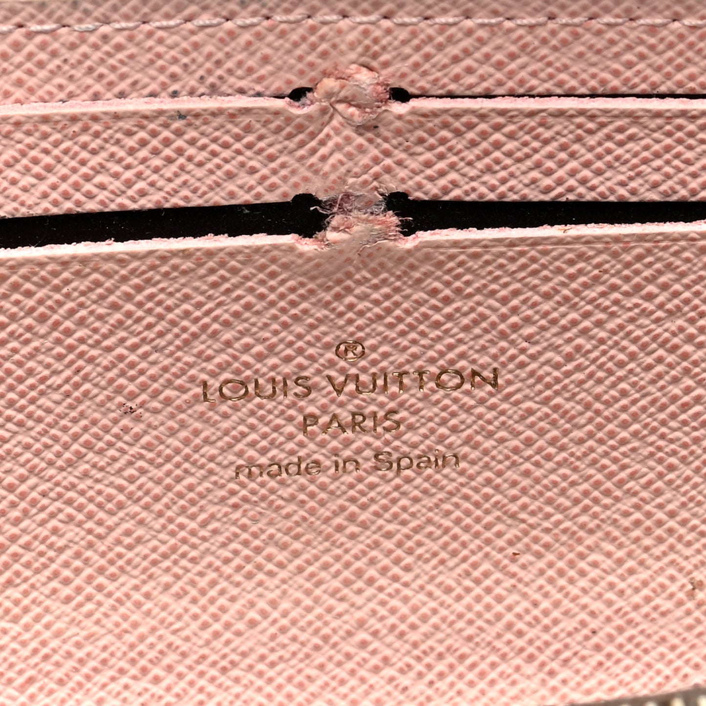 Monogram Clemence Wallet Rose Ballerine