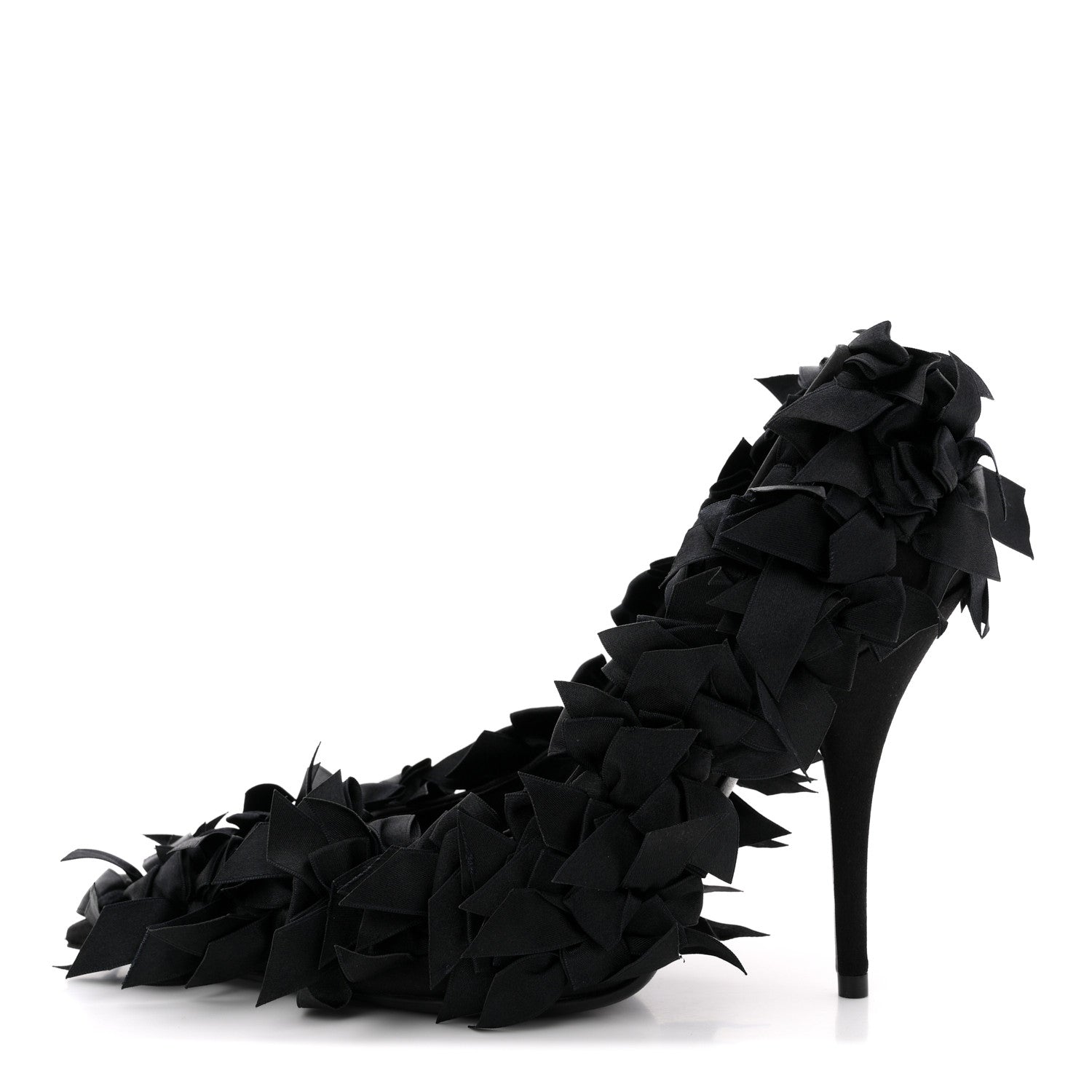 Balenciaga Satin Pointed Marie A Bows All Over 110mm Pumps  35 Black 1 of 11