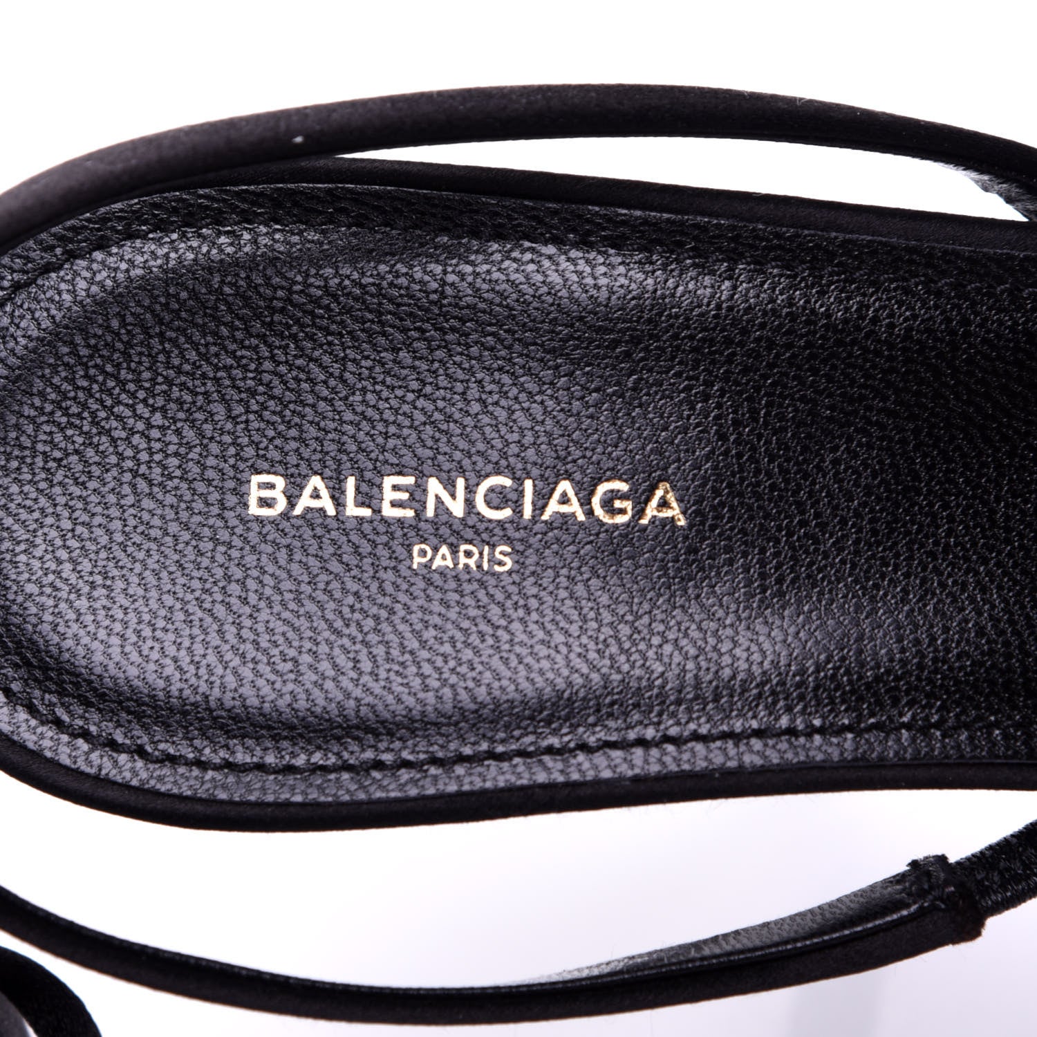 Balenciaga Satin Pointed Toe Knife Slingback Mules 39 Black 6 of 11