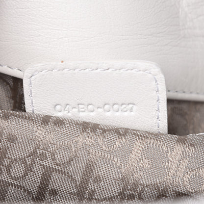 Christian Dior Lambskin Cannage Medium Dior Soft Hobo White 7 of 9