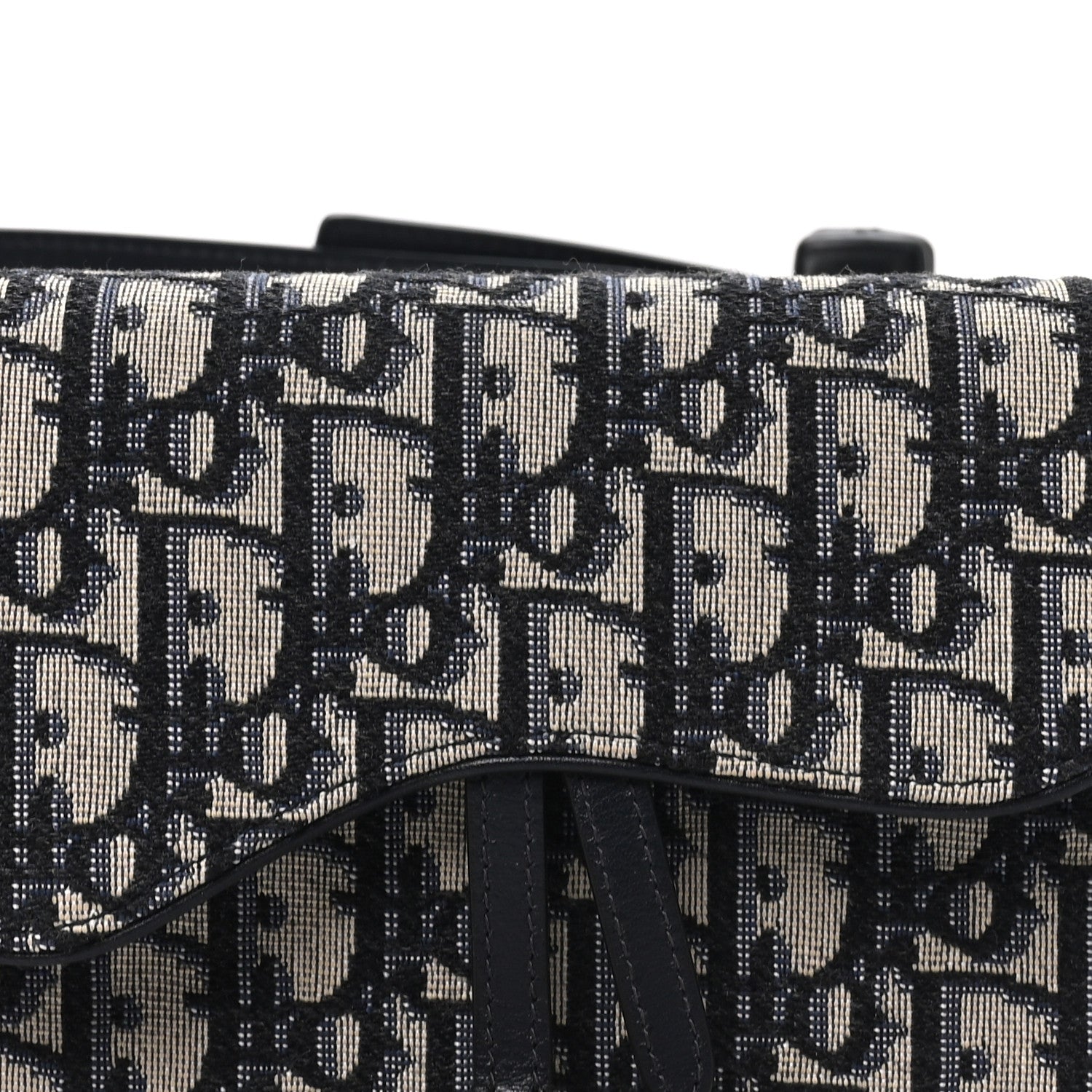 Christian Dior Oblique Saddle Belt Bag Blue 6 of 9