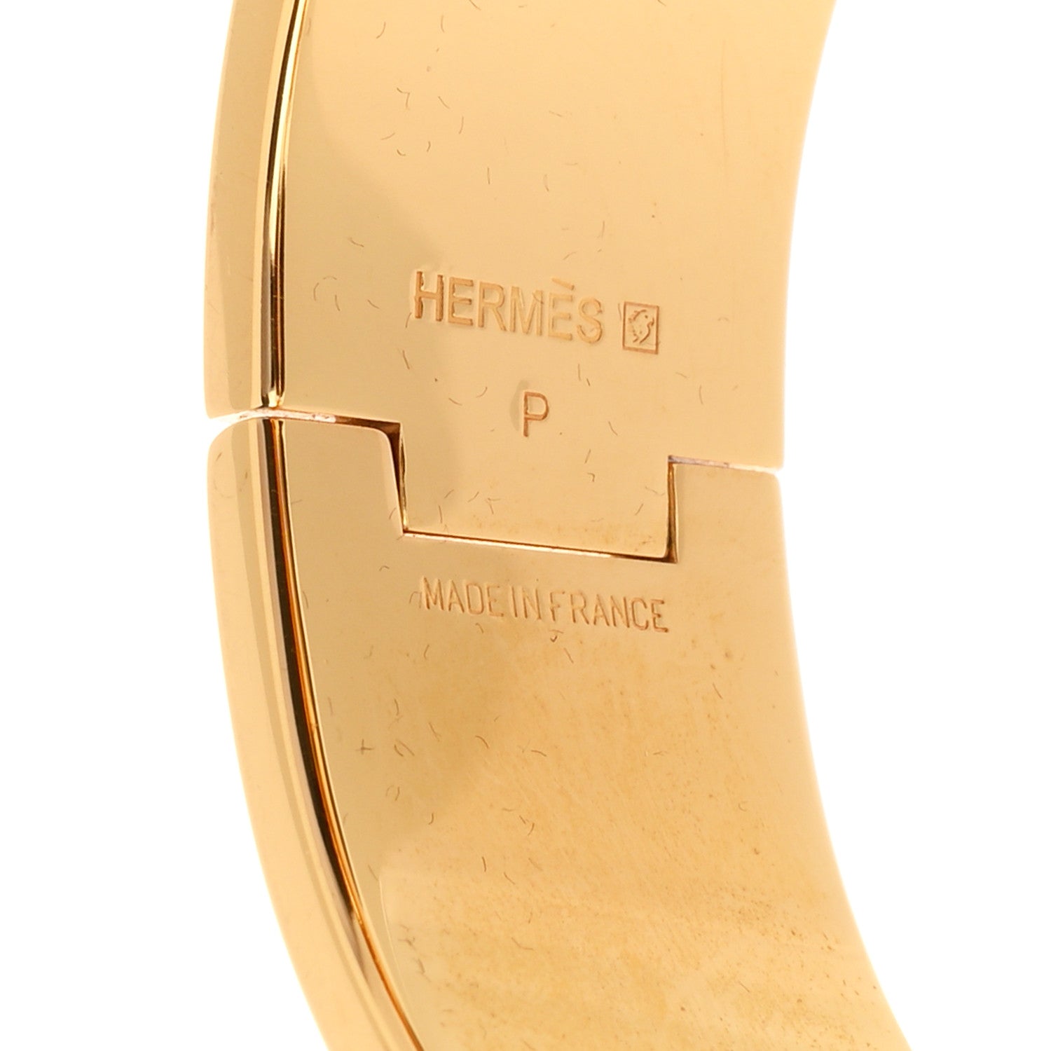 Hermes Enamel Wide Clic Clac H Bracelet PM Orange 4 of 5