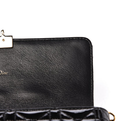 Christian Dior Patent Cannage Miss Dior Promenade Pouch Black 13 of 13