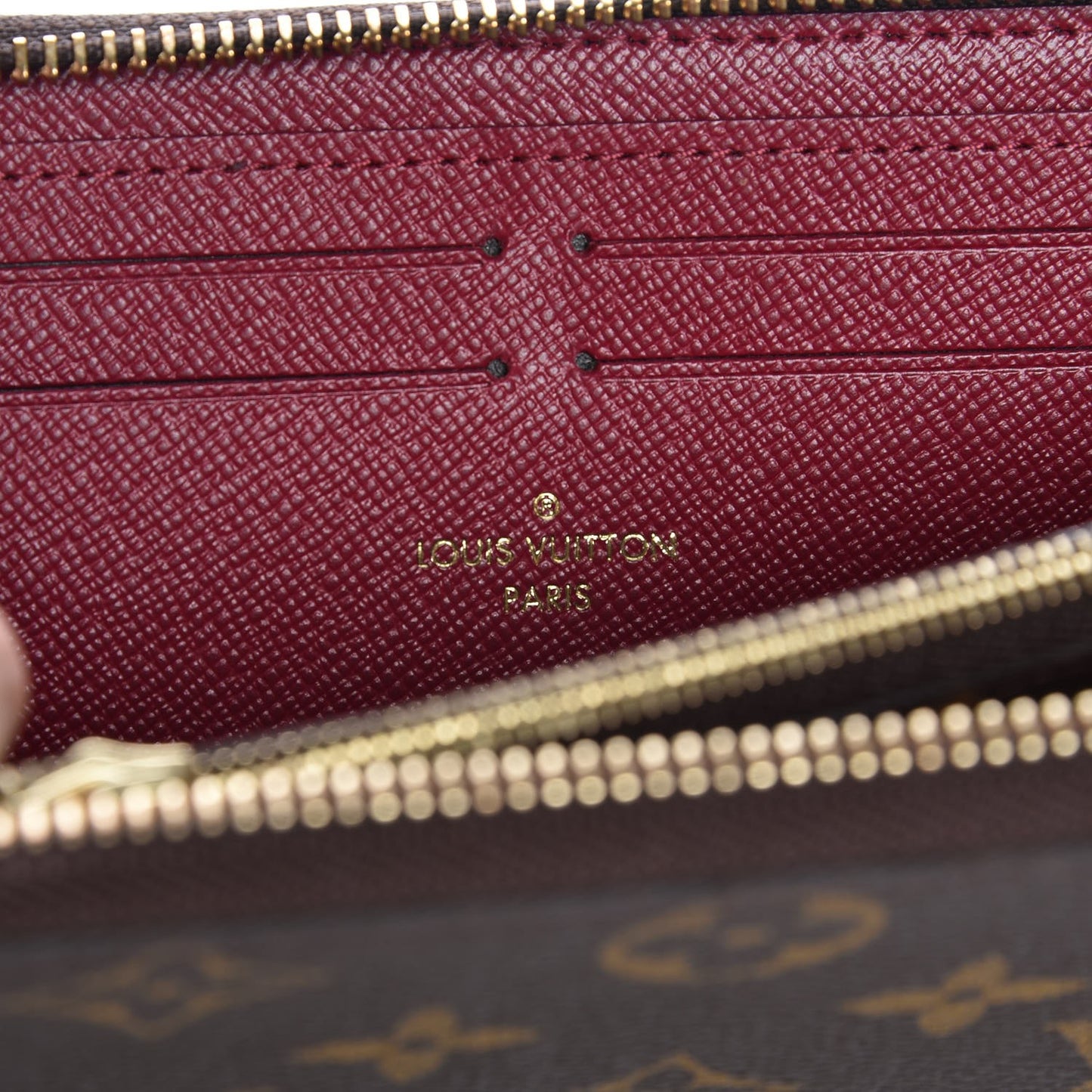 Monogram Clemence Wallet Fuchsia