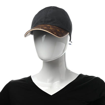 Louis Vuitton Polyester Silk Monogram LV Get Ready Cap M Black 2 of 8