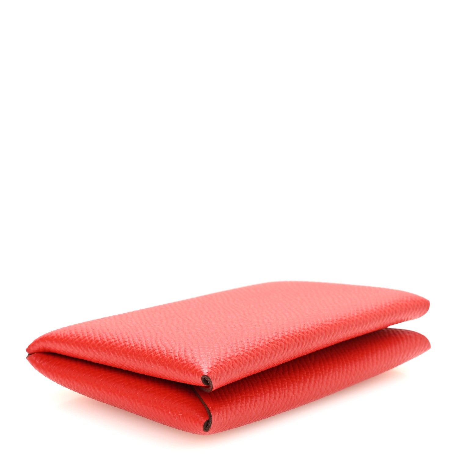 Hermes Epsom Calvi Card Case Rouge De Coeur 4 of 8