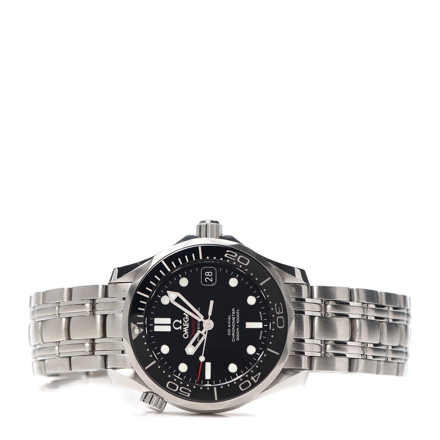 Stainless Steel 36mm Seamaster Co-Axial Automatic Watch Black 212.30.36.20.01.002